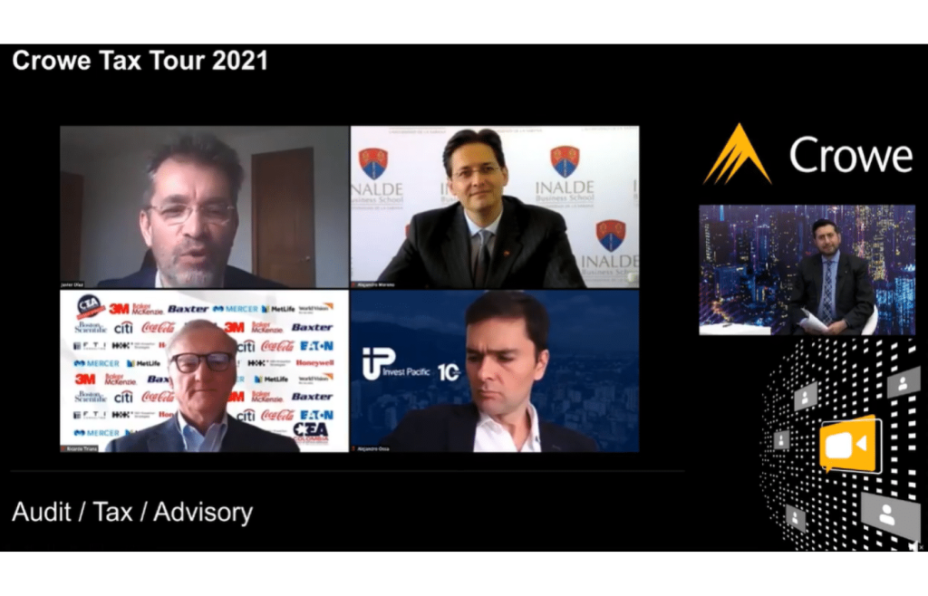 Alejandro Moreno Salamanca participó en el panel “Impuestos, reactivación económica y tendencias 2021” de Crowe