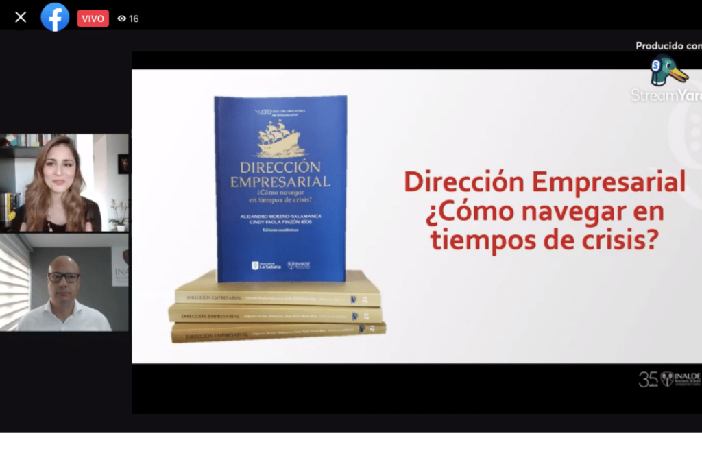 Dirección empresarial: ¿cómo navegar en tiempos de crisis?, un libro con sello INALDE en la FILBO digital 2021