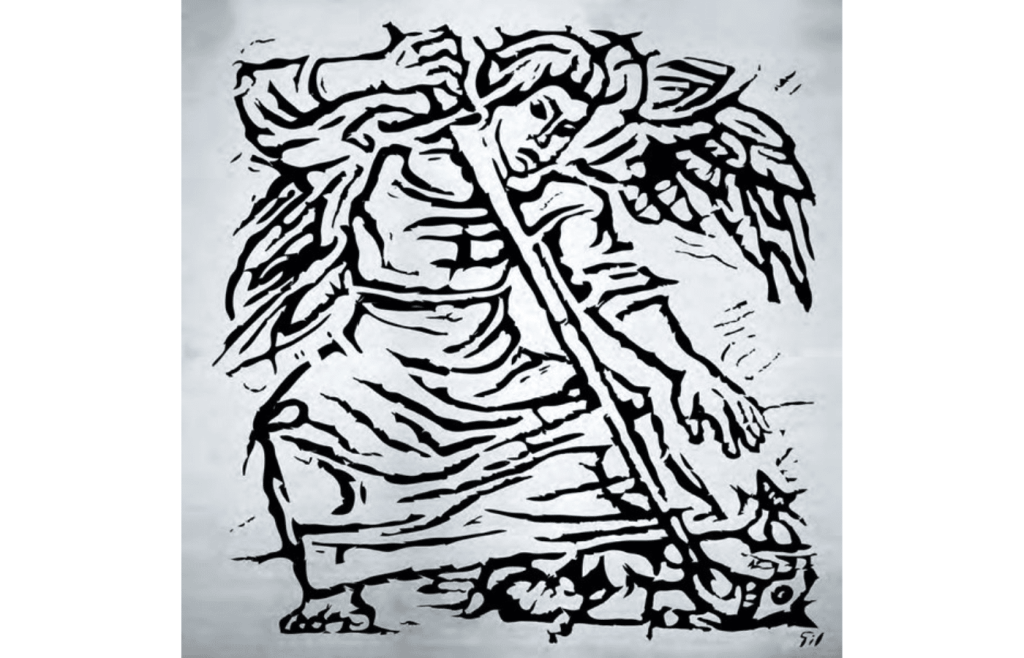 Grabado de San Miguel Arcángel, nueva obra de arte en INALDE