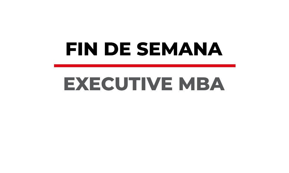 MBA INALDE MODALIDAD FIN DE SEMANA