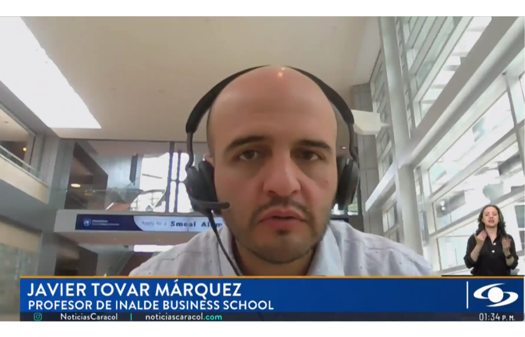Javier Tovar analiza el impacto de la hiperconectividad en entrevista con Caracol Televisión