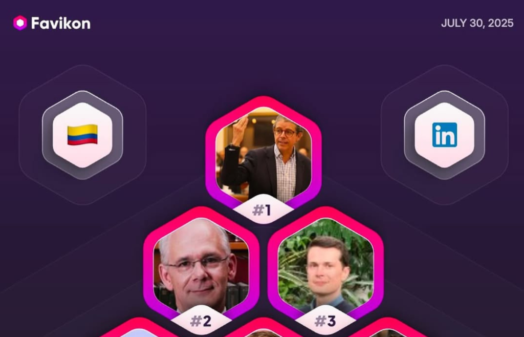 Jorge Iván Gómez y Obdulio Velásquez en top 10 de creadores de contenido educación