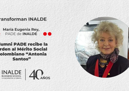 María Eugenia Rey Renjifo, alumni PADE de INALDE, recibe la Orden al Mérito Social Colombiano “Antonia Santos”