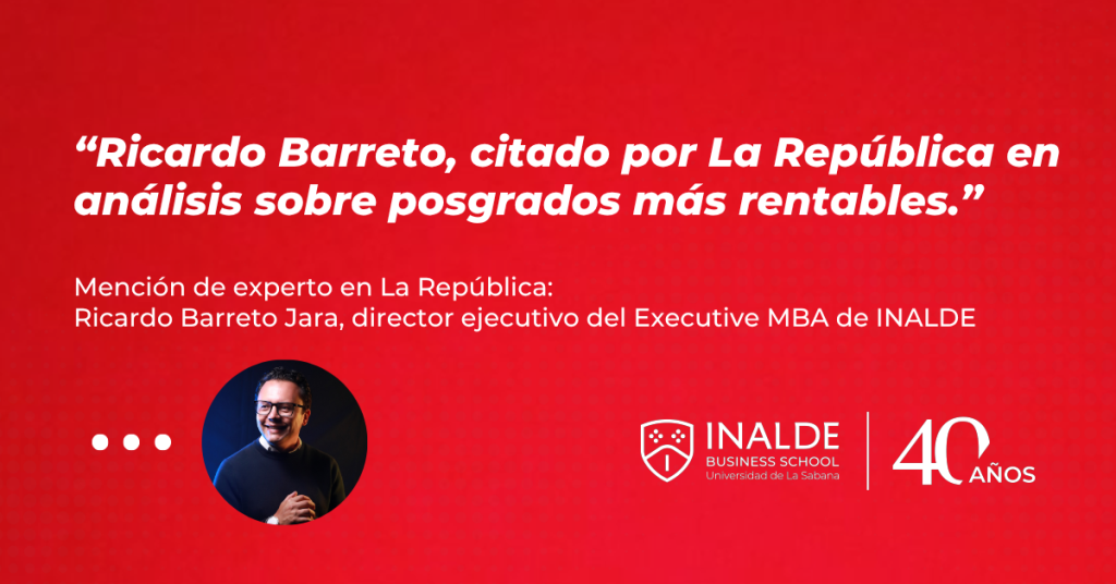 Ricardo Barreto, citado por La República en análisis sobre posgrados más rentables